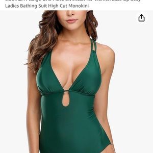 Sociala deep plunge Monokini NWT